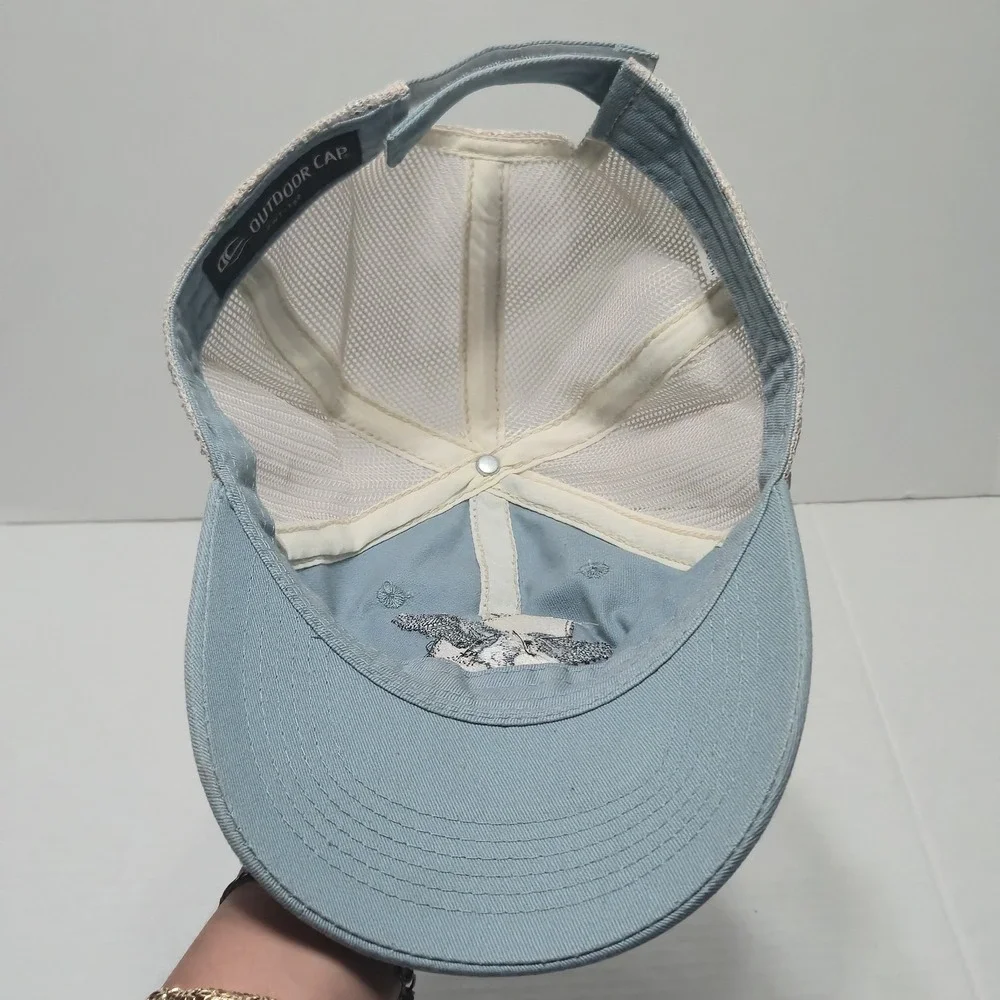 Outdoor Cap Georgia Eagle Trucker Hat Blue Mesh Adjustable Cap
